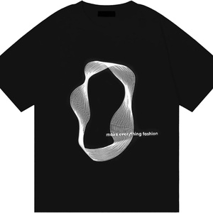 T-shirt ample et créatif à imprimé graffiti, manches courtes, respirant, anti-plis, col rond, style décontracté d'été, streetwear Y2K pour rappeurs - Product Image 1