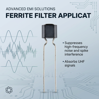 Perles de ferrite Emifil, inducteurs de type filaire, dispositif de filtrage magnétique pour alimentation à découpage, communication et signalisation.