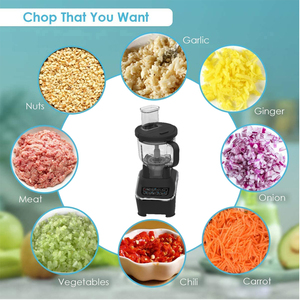 1200W ba tốc độ và xung chức năng điều khiển điện thực phẩm Slicer Rau thịt cắt đa Bộ xử lý thực phẩm - Product Image 5