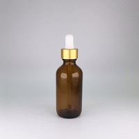 Modernes Design Maßgefertigte 10ml 30ml Ätherisches Öl Bernstein Silber Gold Schwarz Plastik Glasflasche mit Pipette