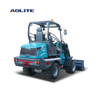 Chargeur télescopique articulé frontal électrique AOLITE ETL1200 de 1,2 tonne, fabriqué en Chine, pour la construction.