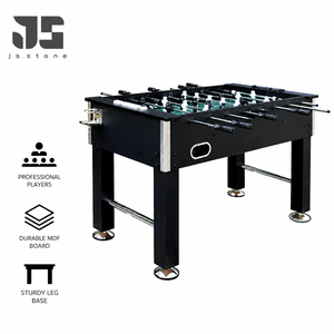 <span class=keywords><strong>Jeu</strong></span> de pub d'intérieur Salle MDF Salle de sport Table de baby-foot noire <span class=keywords><strong>Jeu</strong></span> de football à la main - Product Image 1