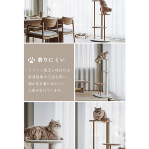 เฟอร์นิเจอร์<span class=keywords><strong>ต้นไม้</strong></span>สำหรับ<span class=keywords><strong>แมว</strong></span> ผลิตในจีน ผ้ากันน้ำ ผ้าฝ้าย ที่ลับเล็บ ไม้ ความสูง: 48.8 นิ้ว (124 ซม.) หอคอยแมว - Product Image 6