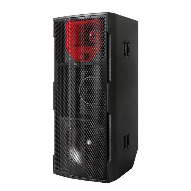 Super Large 1300W High Power Dual 15-Inch Outdoor Waterproof Audio Three-way Professional Performance Speaker Active for Wedding