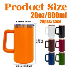 Custom LogoBulk Multiple Colors Underneath Stainless Steel Vacuum <b>Insulated</b> 20Oz Copper Plated Tumbler <b>Mugs</b> - Product Image 2