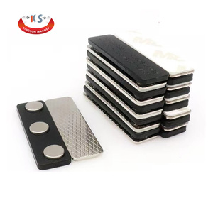 1.76x0.5 inch công nghiệp nam châm Tên Huy hiệu từ tag với 3 nút N35 Neodymium vĩnh viễn ID tấm chủ nametags - Product Image 1
