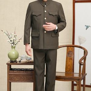 Costume de performance pour <span class=keywords><strong>homme</strong></span> Printemps/Automne Costume Zhongshan Blazer et pantalon multi-poches Ensemble 2 pièces Sehe Fashionbisou - Product Image 6