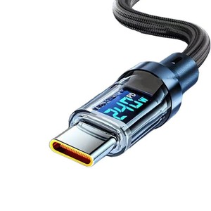 <span class=keywords><strong>Cable</strong></span> de Datos Tipo-C con Pantalla Digital Inteligente, <span class=keywords><strong>Carga</strong></span> Súper <span class=keywords><strong>Rápida</strong></span> de 120W, de Nailon, Compatible con Huawei, Xiaomi y <span class=keywords><strong>iPhone</strong></span> - Product Image 2