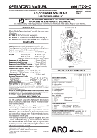 Pompe à diaphragme pneumatique non métallique authentique ARO 6661T3 pour les applications chimiques, industrielles et de traitement de l'eau