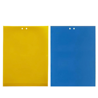 OEM Waterdichte Fruitvlieg Kleefval 0,23 mm Dik Geel Blauw Dubbelzijdig Klevende Plaat Aangepaste Ongediertebestrijding Groothandel