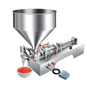 Spot <strong>Goods</strong> Semi Automatic Pneumatic Piston Filling Machine for Liquid <strong>Paste</strong> Juice Bottle Filling, High Accuracy Factory Supply - Product Image 4