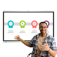 EIBOARD OEM ODM Écran interactif 65 pouces Tableau blanc intelligent Panneau LED Salle de classe Tactile 4K Éducation Stylet capacitif