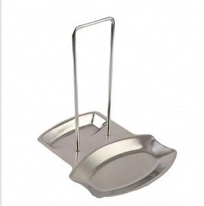 Support de couvercle de casserole pour casseroles et poêles Couvercle progressif et étagère de repos de cuillère Organisateur de couvercle de casserole en acier inoxydable 304 - Product Image 5