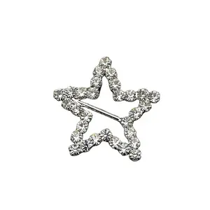 Маленькая пряжка в форме звезды со стразами для ремня/лента для свадебных приглашений