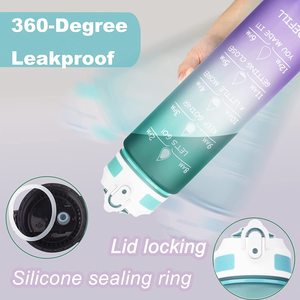 Bouteille d'eau en plastique portable <span class=keywords><strong>de</strong></span> bonne qualité, bouteille avec grande capacité <span class=keywords><strong>de</strong></span> 1000ml 32oz pour peinture <span class=keywords><strong>à</strong></span> dégradé, vente en gros, nouvelle collection - Product Image 5