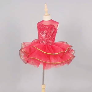 DanceLife DL366 Tessuto con Paillettes per Balletto, <span class=keywords><strong>Abiti</strong></span> per Bambine per Costumi di <span class=keywords><strong>Danza</strong></span> - Product Image 4