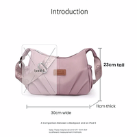 Sac à bandoulière imperméable de mode en gros, antivol, grande capacité, sac à main de luxe pour femmes, sac à bandoulière en nylon personnalisé de designer