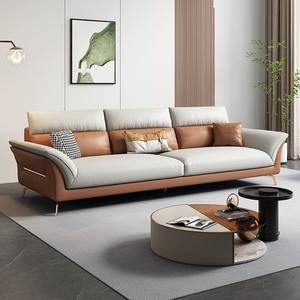 Ensemble de canapés en tissu minimaliste moderne pour salon, avec fonction de démontage et confort en latex - Product Image 3