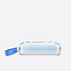 Organisateur de beauté portable, étanche, translucide en EVA givré, moderne et sportif, avec poignée en sangle et fermeture éclair pour sac de voyage - Product Image 5