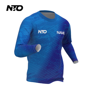 Lichtgewicht Sneldrogend Fietspak Voor Heren Ademend Mountainbike-T-Shirt Met Lange Mouwen Motorfiets Vochtafvoerende Persp - Product Image 3