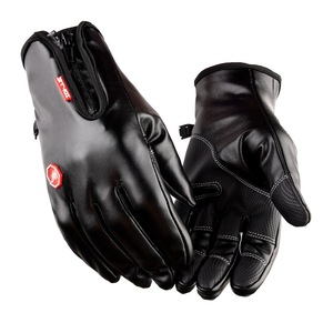 Gran oferta, guantes de cuero con logotipo personalizado, pantalla táctil para hombres y mujeres, forro de invierno cálido <span class=keywords><strong>Thinsulate</strong></span>, conducción de motocicletas, deportes al aire libre - Product Image 1