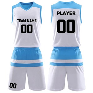 Uniforme de basket-ball personnalisable rouge et noir, ensemble maillot et short en mesh unisexe pour adulte, imprimé, col en V, sans manches - Product Image 3