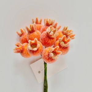 Decoración Navideña para <span class=keywords><strong>el</strong></span> Alféizar de la Ventana, <span class=keywords><strong>Granada</strong></span> Artificial Escarchada con Efecto de Hielo Realista - Product Image 1