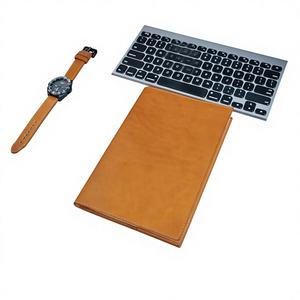 Porte-carnet pliable de luxe fait main en cuir véritable avec protection, couverture de journal rechargeable, étui d'écriture vintage NBC-0084 - Product Image 1