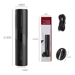 Sacacorchos Eléctrico Recargable por USB, de Acero Inoxidable y ABS, Ecológico, con Cortador de Papel de Aluminio - Product Image 5