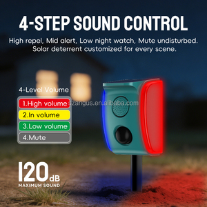 Répulsif Solaire pour Animaux Angus Dernière Génération avec 4 Sons et Lumière <span class=keywords><strong>Anti</strong></span>-Chevreuil Loup Chat Chien Oiseau Serpent Ultrasonique - Product Image 4