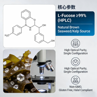 High Purity L-Fucose Sweetener 99% Rare Sugar Low Glycemic for Healthy Food and Functional Beverage Production Manufacturer