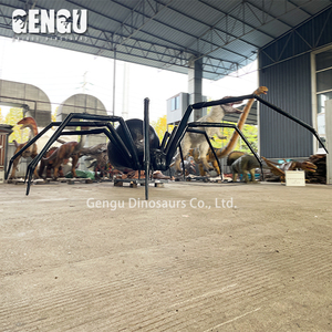 Nhện đen animatronic mô hình nhện nhảy côn trùng lớn - Product Image 6