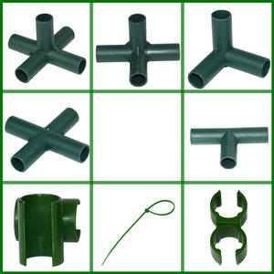 OEM DD1719 Accessoires de support en rotin vert pour tuyaux, 4 branches, connecteur de treillis de jardin, clip de <span class=keywords><strong>fixation</strong></span> pour plantes - Product Image 6