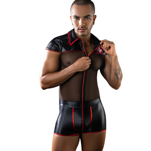 Abbigliamento esotico caldo per <span class=keywords><strong>uomo</strong></span> maglia Look <span class=keywords><strong>Sexy</strong></span> manica corta da <span class=keywords><strong>uomo</strong></span> body Costume Gay - Product Image 1