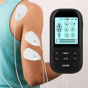 목 근육 피로 및 신체 이완을위한 강력한 전기 TENS EMS 마사지 장치 듀얼 채널 물리 치료 맥박 기계 - Product Image 1