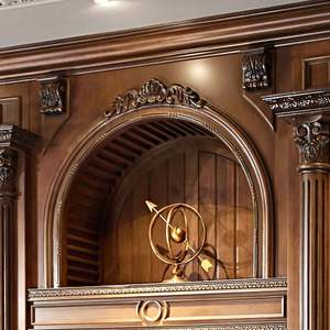 Wholesale Modern Luxury Custom-Size <b>Solid</b> <b>Wood</b> Modular Furniture Complete <b>Bookcase</b> Design for Living Room - Product Image 4