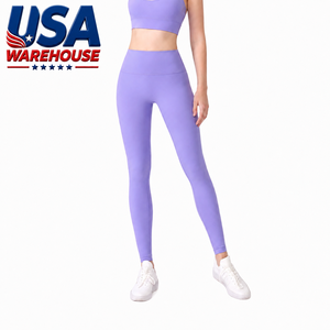 Leggings de yoga sexy pour femmes, taille haute élastique, longueur intégrale, respirants, en Spandex/Nylon, expédiés depuis l'entrepôt américain - Product Image 6