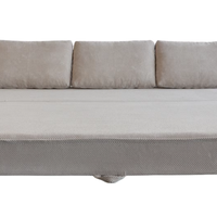 Canapé-lit pliable en tissu Gfrun Chesterfield en forme de L, trois places, durable, compressé, rembourré en mousse, modèle MC-1831