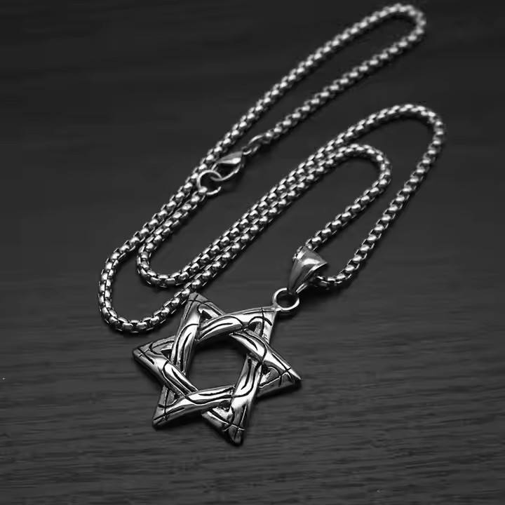 Steel color with 60cm square pearl chain