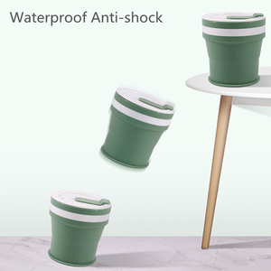 Gobelet pliable en silicone personnalisé, sans BPA, réutilisable, portable, avec paille - Product Image 3