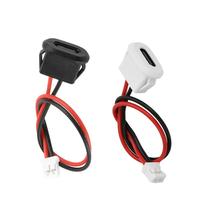 USB Typ-C Wasserdichter 2-Pin-Anschluss Buchse Typ C Schnellladebuchse USB-C Ladeanschluss mit Kabel