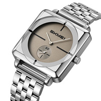 Montre-bracelet analogique à quartz antique pour homme SKMEI 2413, vente en gros, acier inoxydable, étanche 30 m, fabriquée en Chine