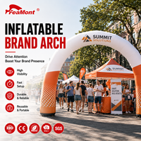 Arche gonflable FEAMONT attrayante pour la promotion de l'inauguration d'un centre commercial, événement publicitaire, portail publicitaire, design autoportant