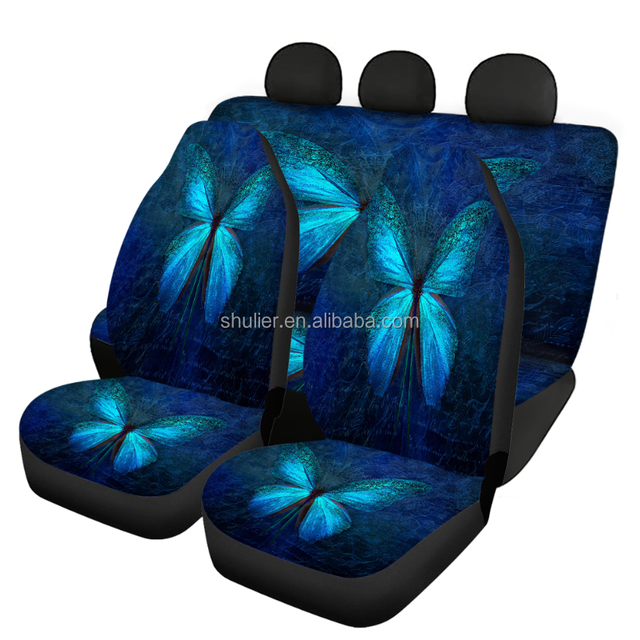 3D Custom Print  Printing Polyester Elastic Car Seat Cover Seat Cover Auto Seat Covers Universal Set