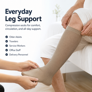 Vente en gros de chaussettes de compression personnalisées pour le sport, chaussettes longues respirantes pour la course à pied et le cyclisme, antidérapantes pour hommes et femmes - Product Image 3