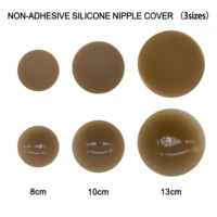 Cubrepezones de Silicona Adhesivos Reutilizables Invisibles de 13 cm de Alto, Talla Grande, para Mujer