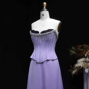 Sharon Said SS264 Flieder zweiteilige Abendkleider für Frauen Hochzeit überbackene Korsett Luxus Dubai <span class=keywords><strong>Prom</strong></span> Party Kleider - Product Image 3