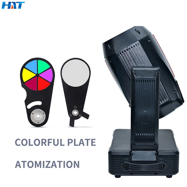 HAT 380W RGBW Aluminum Moving Head Gobo Light with DMX512 Control for DJ Wedding Dance Garden Use IP33