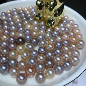 Perle naturelle 4a en vrac, ronde, bon lustre, 2-12mm, vente en gros, perles naturelles d'eau douce, aaaa, livraison gratuite