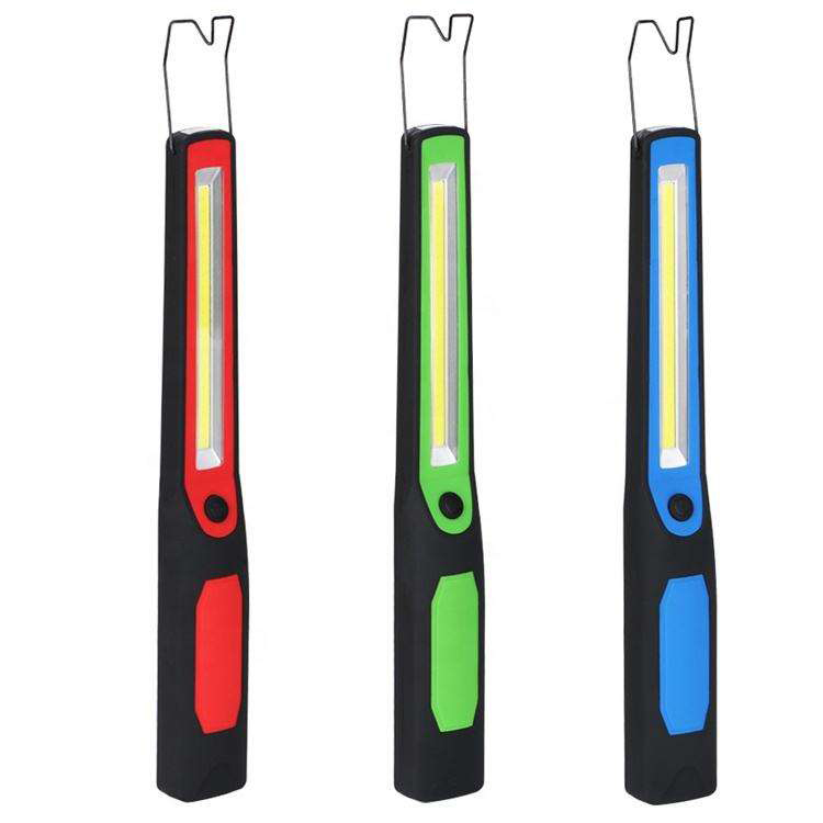 Dry Battery Operated COB LED Wand Work Light with Magnet and Hook